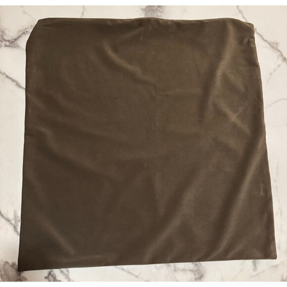 Velvet Pillowcase Brown Green Cushion Cover Zipper Closure Home Decor - Picture 1 of 4